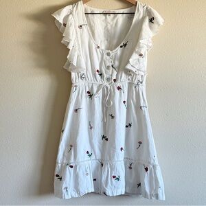 WINSTON WHITE White Floral Mini Dress